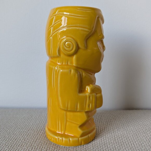 Geeki Tiki Orange-Yellow Captain Kirk Star Trek Tiki Mug, 16oz - Picture 3 of 8